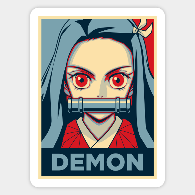 DEMON - Demon Slayer - Sticker | TeePublic